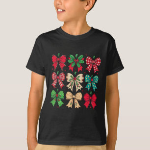 T-shirt Joyeux Noël Coquette Bow Xmas Pyjamas Famille M