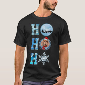 T-shirt Joyeux Noël Dachshund Neige Joyeux Noël Orange
