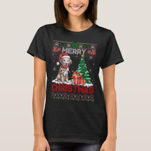 T-shirt Joyeux Noël Dalmatien Famille Amoureux des chiens 