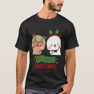 T-shirt Joyeux Noël De Dudu Bear Et Bubu Panda
