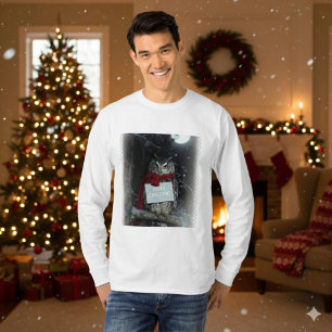 T-shirt Joyeux Noël de la Chouette de Noël Dark Ac