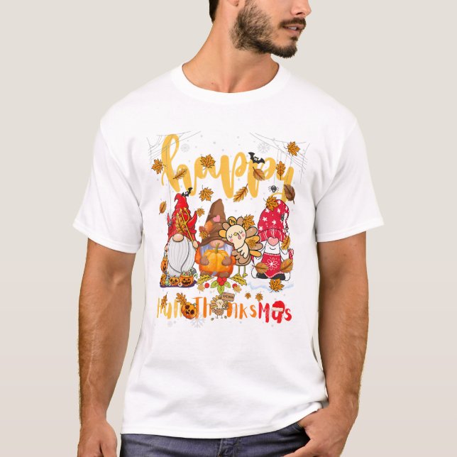 T-shirt Joyeux Noël de Thanksgiving (Devant)