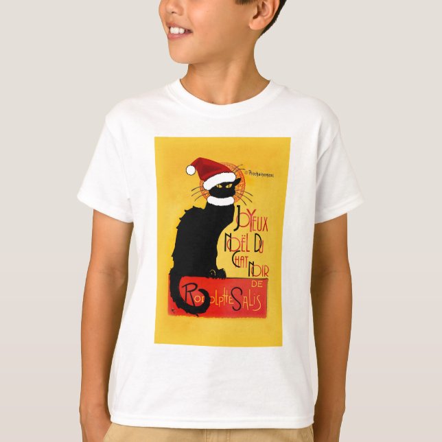 T-shirt Joyeux Noël Du Conversation Noir (Devant)