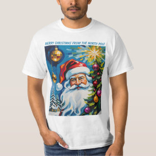 T-shirt Joyeux Noël du Pôle Nord Père Noël