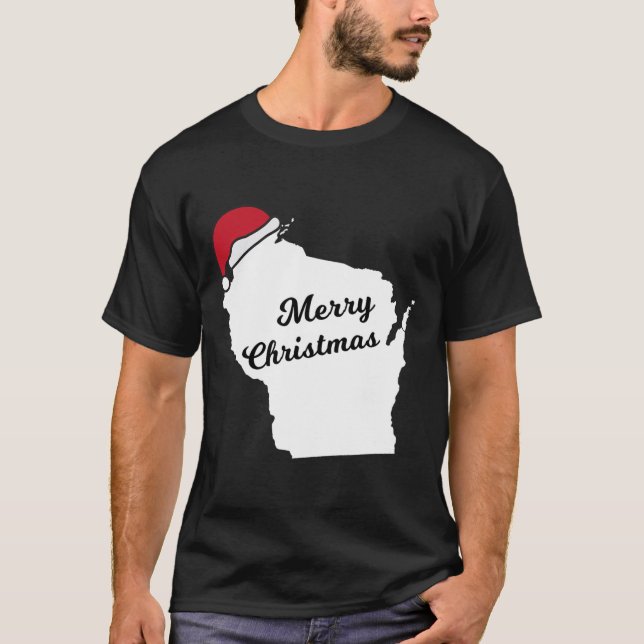 T-shirt Joyeux Noël du Wisconsin (Devant)