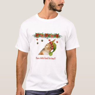 T-shirt Joyeux Noël Écureuil Fête Nutty Bonne