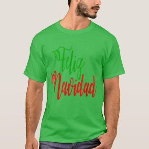 T-shirt Joyeux Noël espagnol Merry Christmas 2021 drôle F