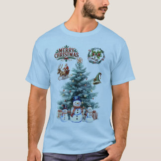 T-shirt Joyeux Noël et laissez-le neiger