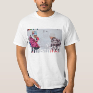 T-shirt Joyeux Noël et ta photo