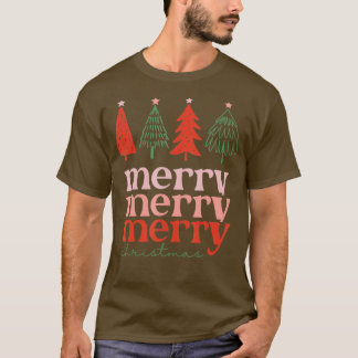 T-shirt Joyeux Noël Famille Arbre Noël Hommes Femmes