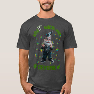 T-shirt Joyeux Noël Funny Gnome stoner Gnome 