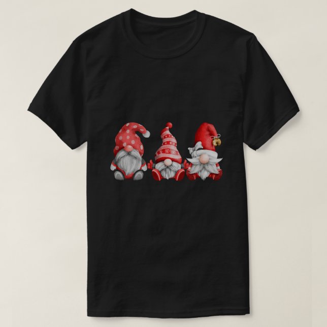 T-shirt Joyeux Noël Funny Gnomes Père Noël Classique T (Design devant)