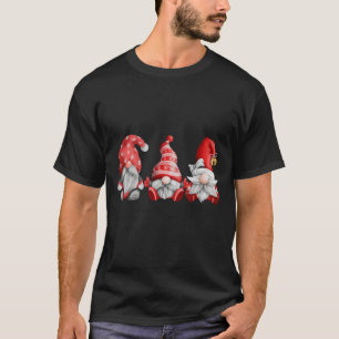 T-shirt Joyeux Noël Funny Gnomes Père Noël Classique T