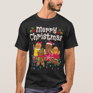 T-shirt Joyeux Noël Gingerbread Cookies Hommes Femmes