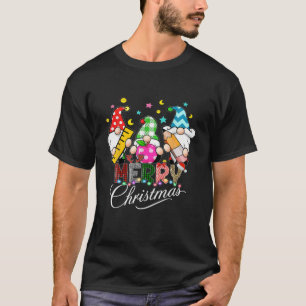 T-shirt Joyeux Noël Gnome, Amusante Famille Fille garçons 