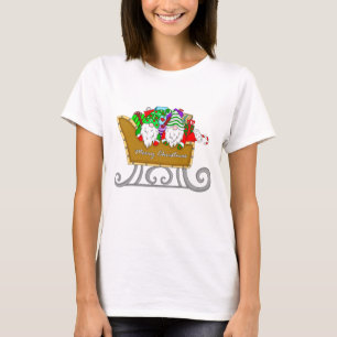 T-shirt Joyeux Noël Gnomes à Sleigh