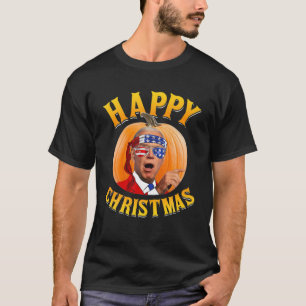 T-shirt Joyeux Noël Halloween Citrouille Confus Drôle J