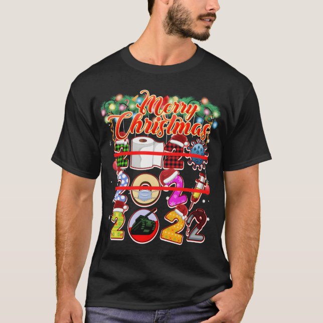 T-shirt Joyeux Noël Hilarié Funny Noël Pajam (Devant)