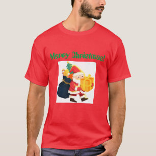 T-shirt Joyeux Noël Imprimé Souhait élégant Cool élégant