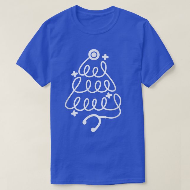 T-shirt Joyeux Noël Infirmière Noël Arbre de Noël Soins in (Design devant)