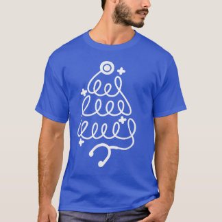 T-shirt Joyeux Noël Infirmière Noël Arbre de Noël Soins in