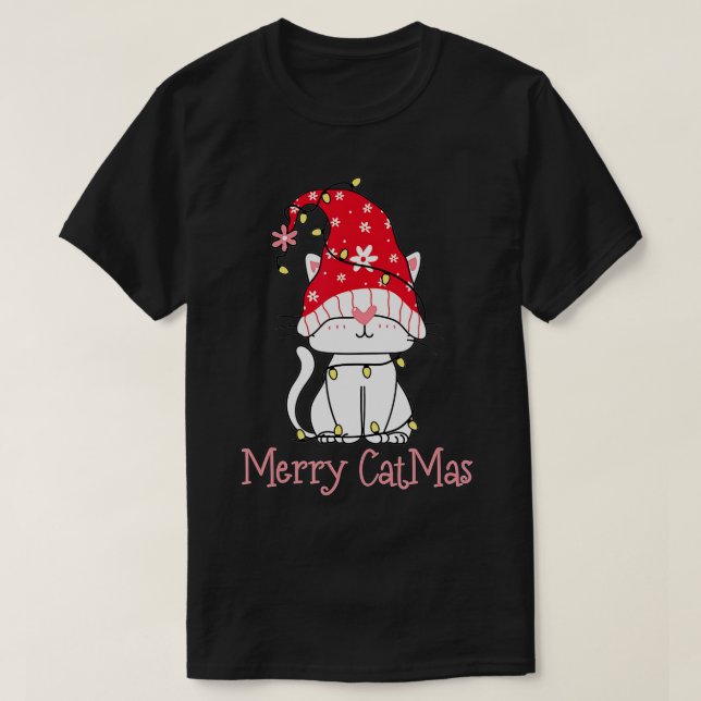 T-shirt Joyeux Noël Joyeux Cadeau Drôle Mignonne Gnomes Ch (Design devant)