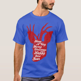 T-shirt Joyeux Noël Joyeux Nouvel An Reindeer Noël
