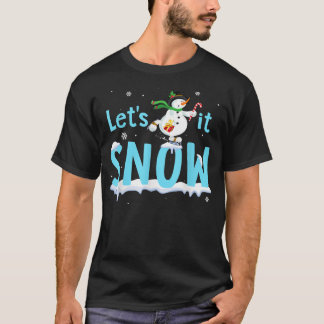 T-shirt Joyeux Noël Laisser Neige 