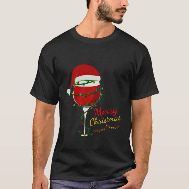 T-shirt Joyeux Noël Lumières vintage (Devant)