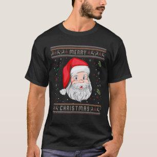 T-shirt Joyeux Noël mignon Père Noël Drôle Doux moche