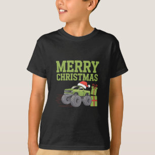 T-shirt Joyeux Noël Monster Truck Enfants Garçons Xmas 