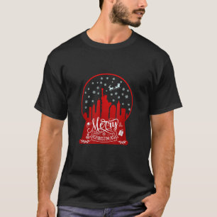 T-shirt Joyeux Noël new york skyline dans le monde des nei
