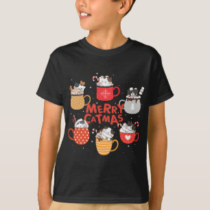 T-shirt Joyeux Noël Noël Noël Novelty Amoureux des chats M
