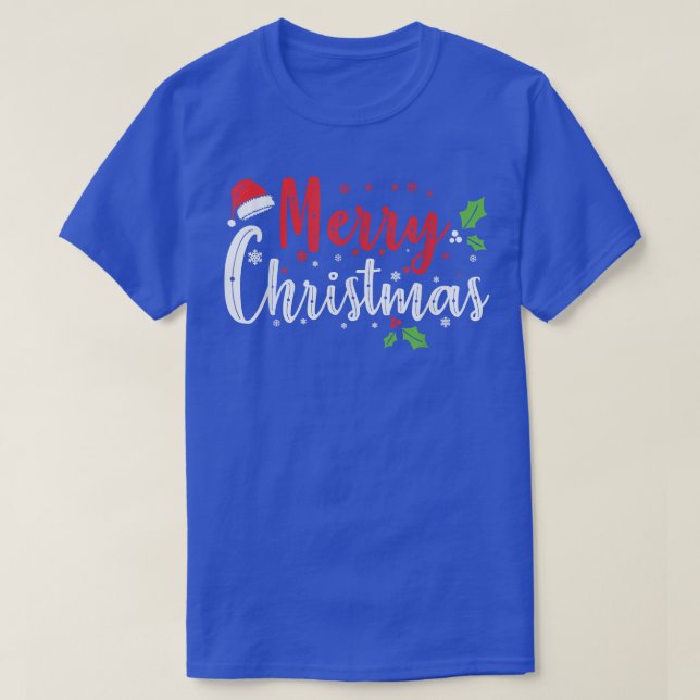 T-shirt Joyeux Noël Noël vêtements d'hiver famille et enfa (Design devant)