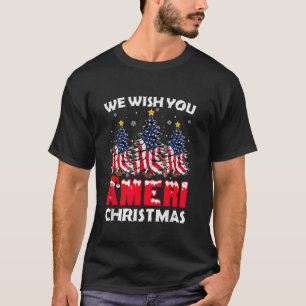 T-shirt Joyeux Noël Nous Vous Souhaitons Ameri Xmas Americ