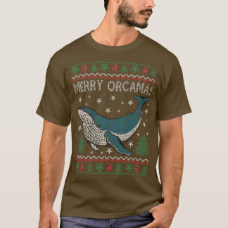 T-shirt Joyeux Noël Orcas Killer Whaler Cadeau Vilain Chri