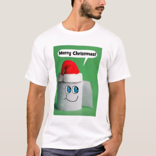 T-shirt Joyeux Noël Parlant Rouleau de papier toilette