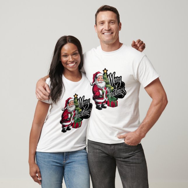 T-shirt Joyeux Noël Père Noël (Unisexe)