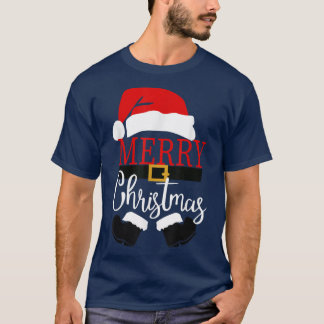 T-shirt Joyeux Noël Père Noël Lumière Noël Famille