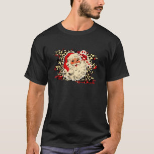 T-shirt Joyeux Noël Père Noël Souriant Noël Bonbons de Noë