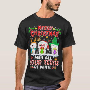 T-shirt Joyeux Noël Que toutes vos dents soient blanches