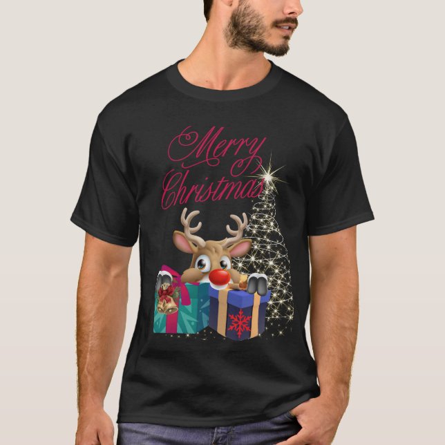 T-shirt Joyeux Noël Raindeer (Devant)