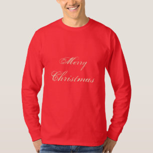 T-shirt Joyeux-Noël Rouge Fête à manches longue