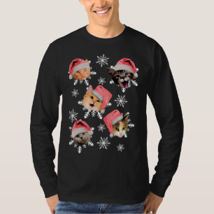 T-shirt Joyeux Noël Santa Hat Kitty Noël