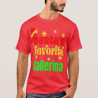 T-shirt Joyeux Noël Santas Favori Plein de Noël