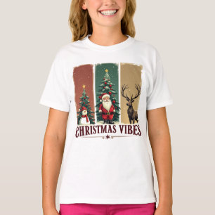 T-shirt Joyeux Noël Vibes seulement Noël