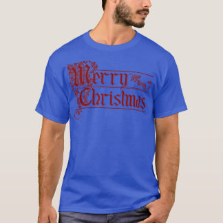 T-shirt Joyeux Noël Vintage et lettre complexe De