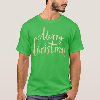 T-shirt Joyeux Noël vintage or