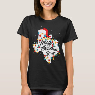T-shirt Joyeux Noël YAll Texas State Texan Holiday