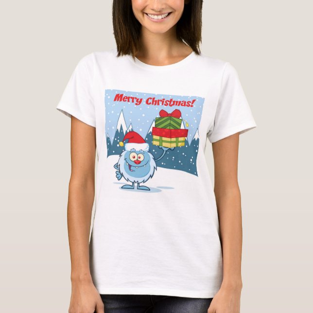 T-shirt Joyeux Noël Yeti (Devant)